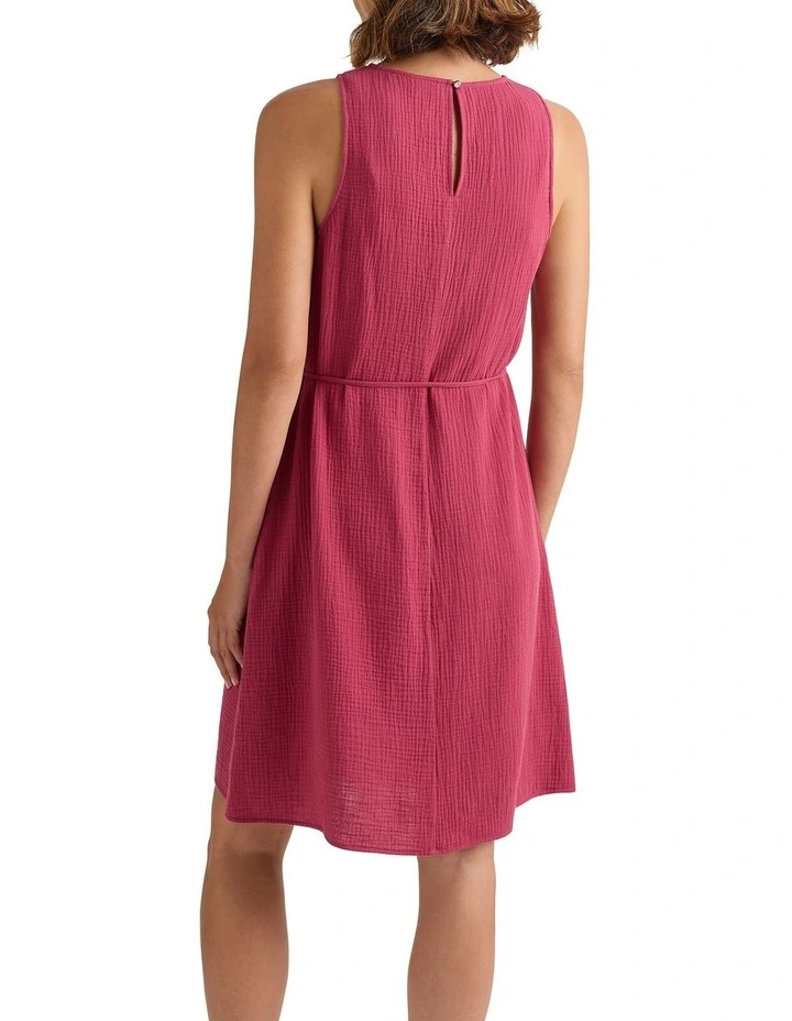 Christie Cotton Dress in Mangosteen image 2