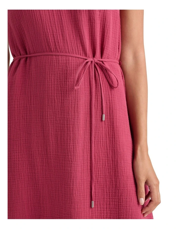 Christie Cotton Dress in Mangosteen image 4