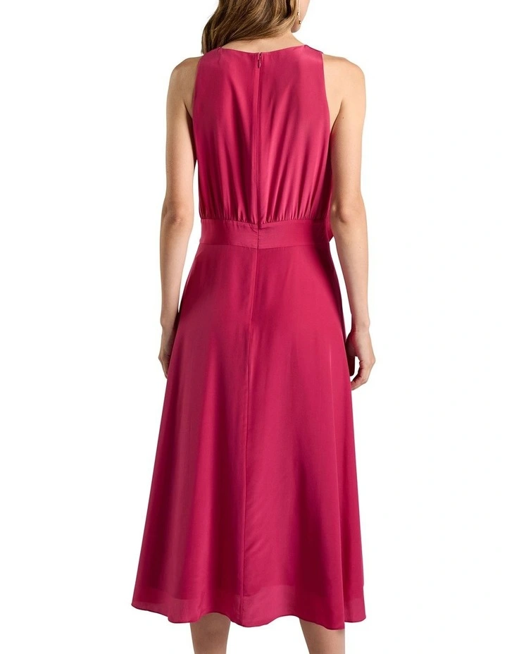 Tuscany Silk Dress in Beetroot image 4