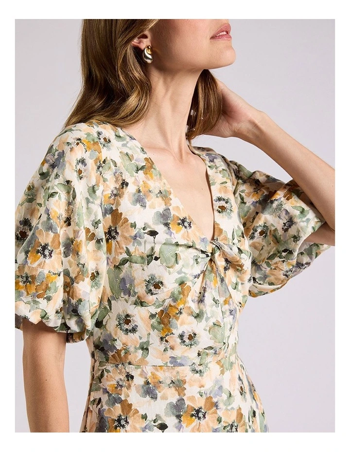 Seattle Midi Dress in Sage Multi image 4