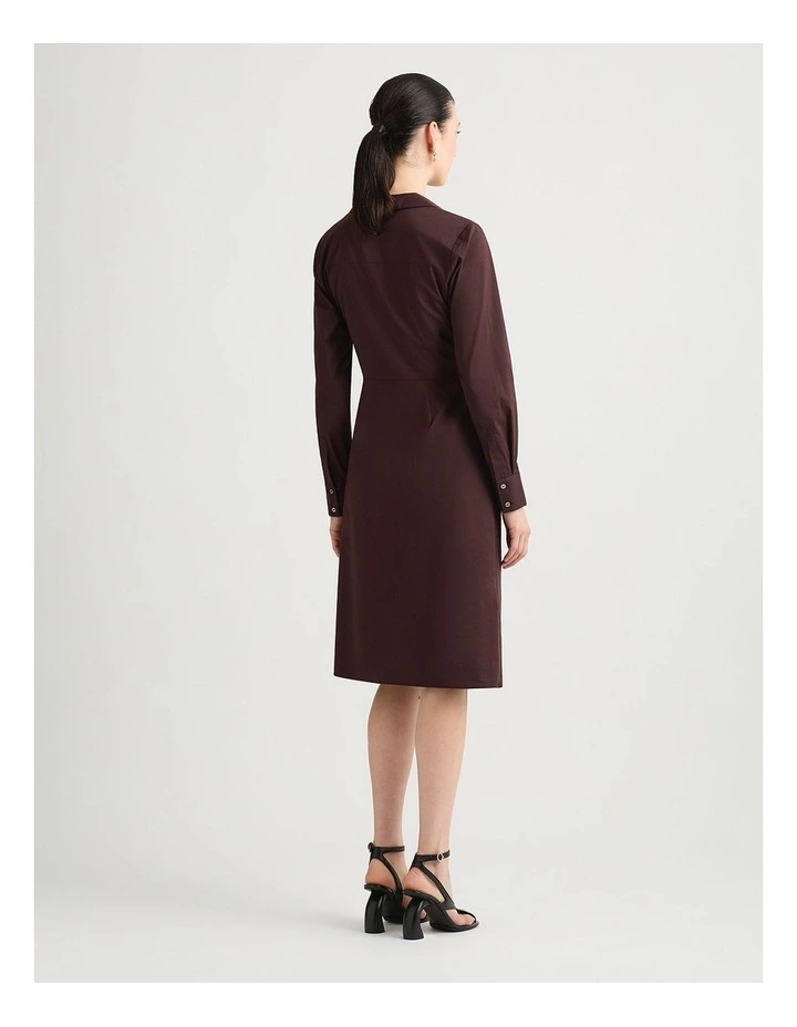 Porter Cotton Dress in Burgundy image 3