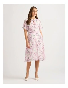Viviana Midi Dress in Shell Multi