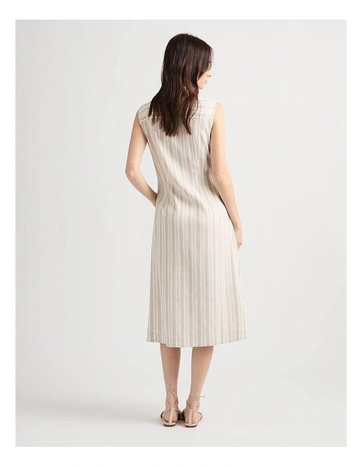 Gisella Shirt Dress in Fog Stripe image 3