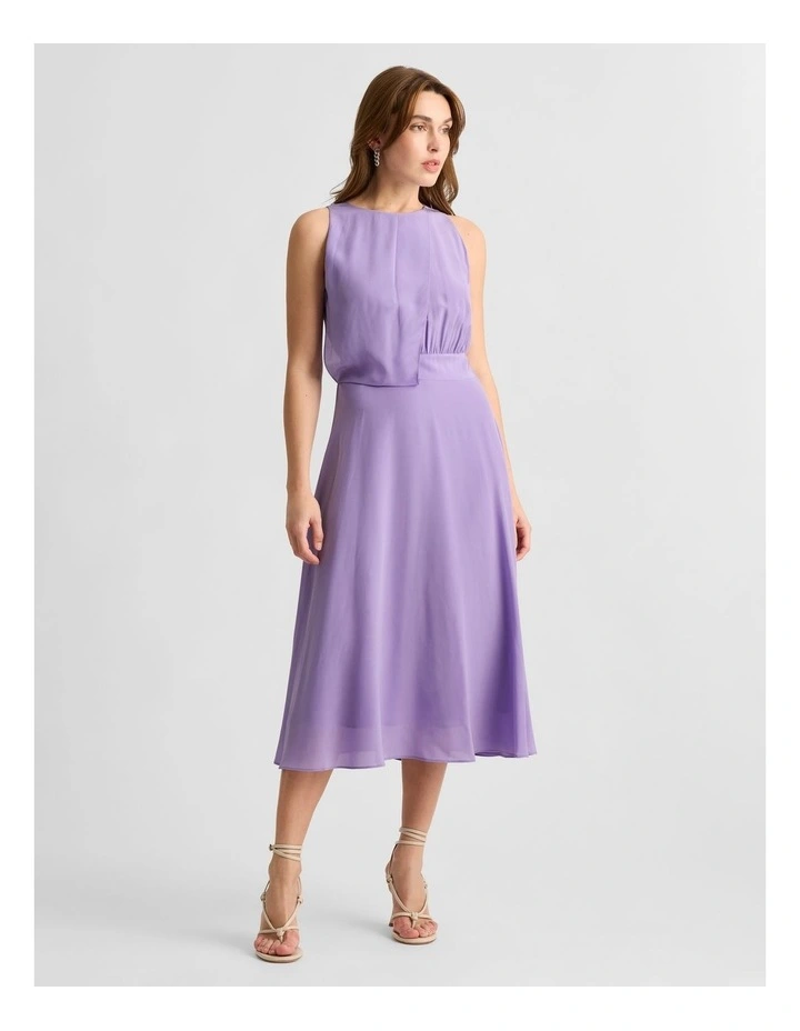 Tuscany Silk Dress in Sapphire image 1