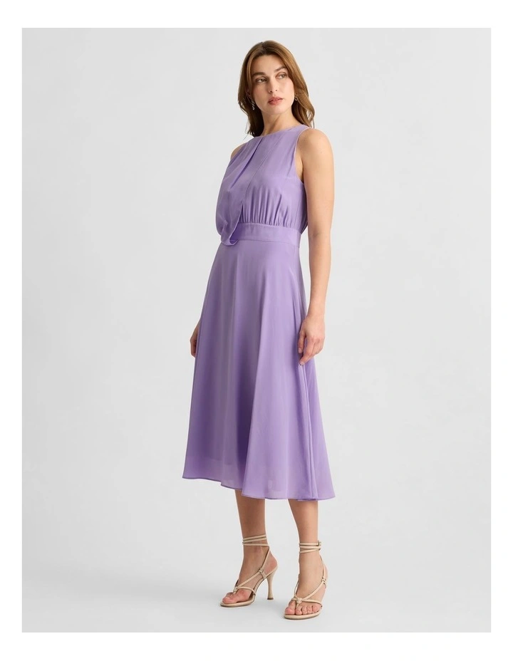 Tuscany Silk Dress in Sapphire image 2