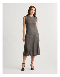 Bae Knit Dress in Silver