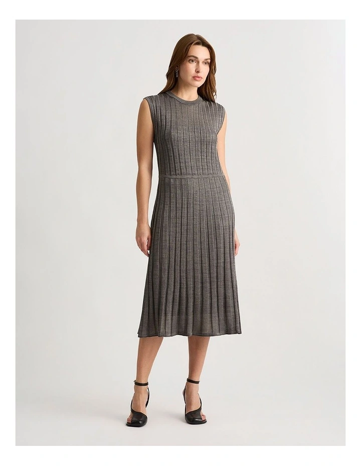 Bae Knit Dress in Silver image 1