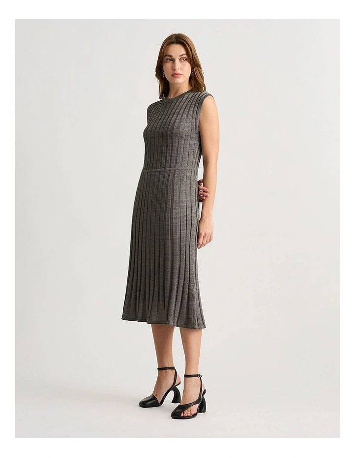 Bae Knit Dress in Silver image 2