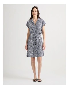 Blaise Cotton Dress in Midnight Multi
