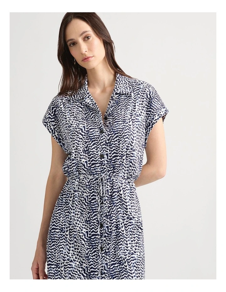 Blaise Cotton Dress in Midnight Multi image 4