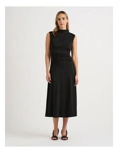 Copelyn Sparkle Jersey Dress in Black Sparkle