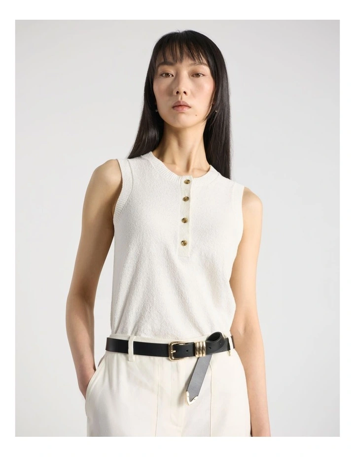 Essie Leather Belt in Black/Gold image 2