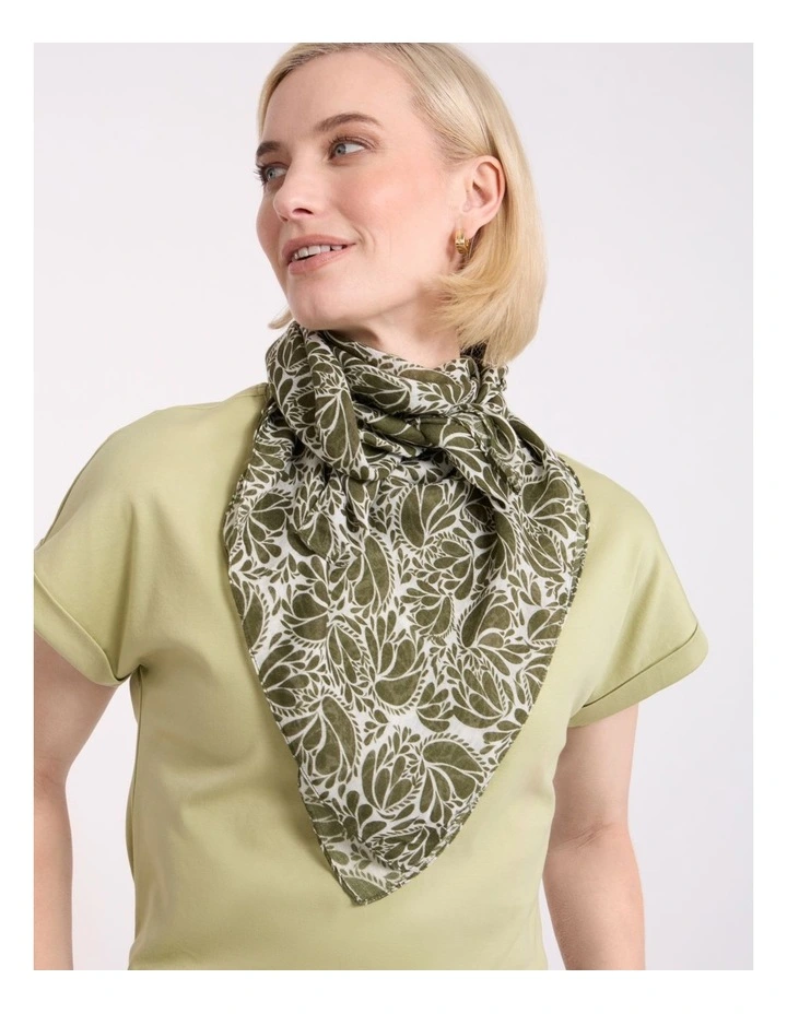 Pansy Modal Scarf in Fern Multi image 2