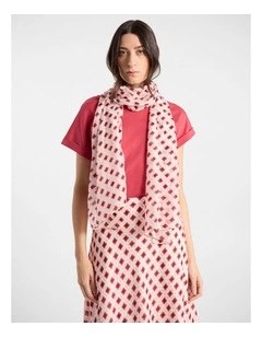 Daphne Silk Scarf in Watermelon Multi