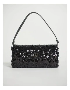 Maura Sequin Clutch in Bronze