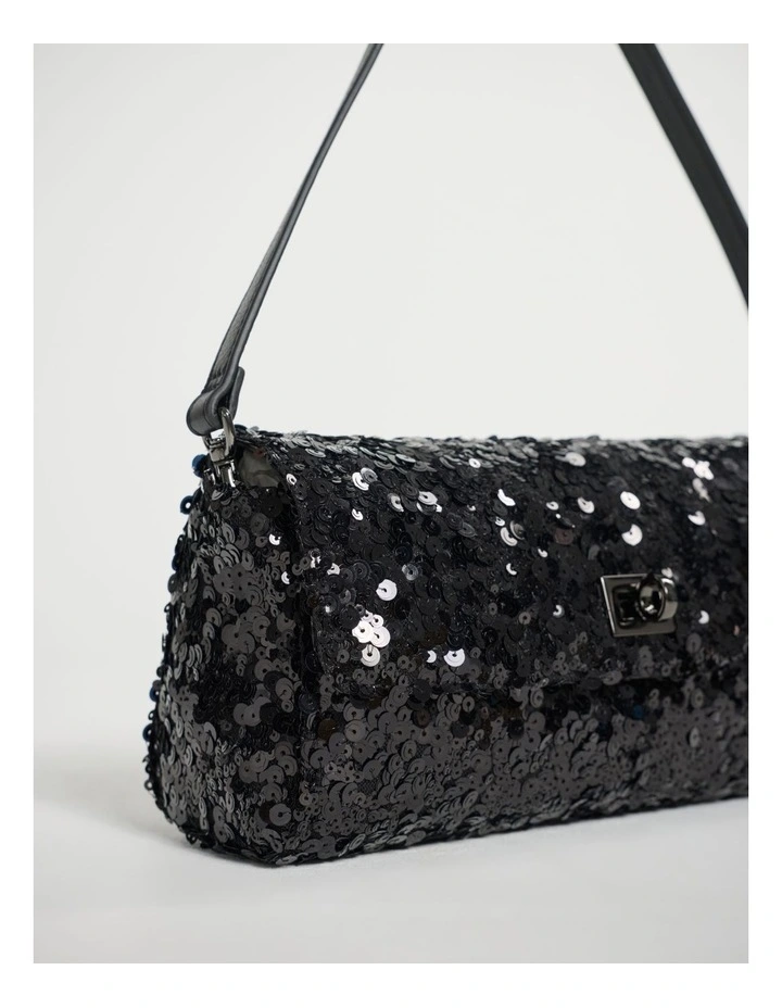 Maura Sequin Clutch in Bronze image 2