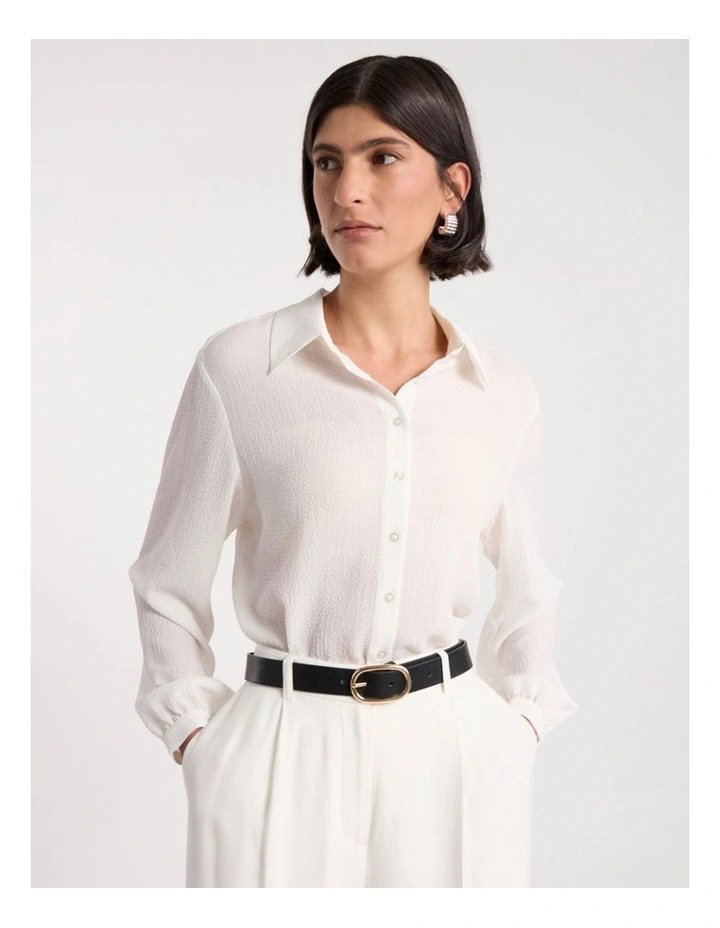 Kumru Leather Belt in Black/Gold image 2