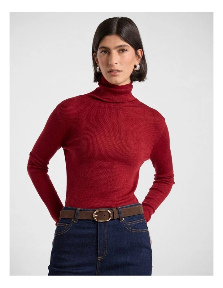 Kumru Leather Suede Belt in Chocolate image 2