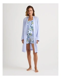 Lison Modal Short Sleep Robe in Capri