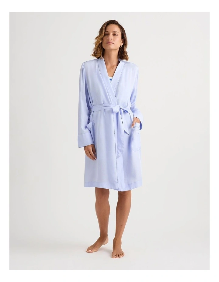 Lison Modal Short Sleep Robe in Capri image 2
