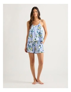 Delphine Silk Sleep Cami in Capri Multi