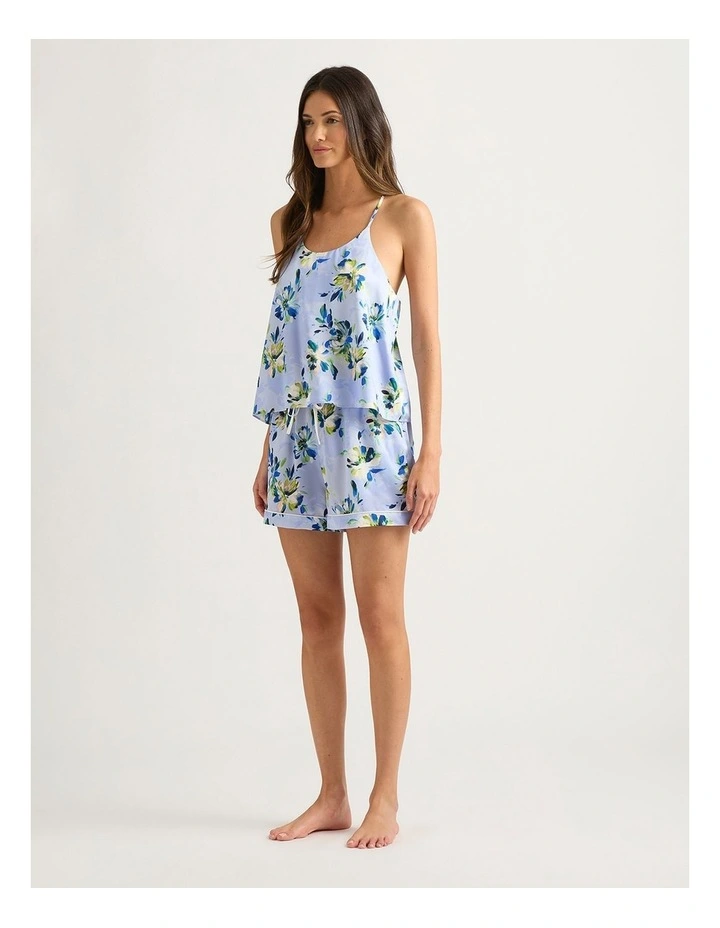Delphine Silk Sleep Cami in Capri Multi image 2