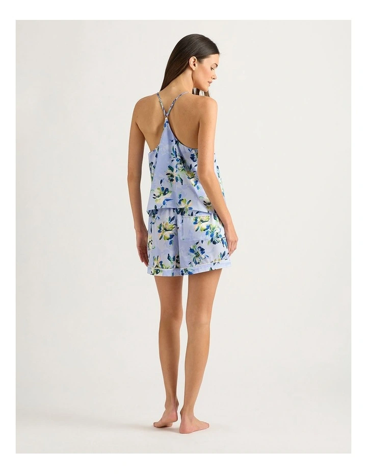 Delphine Silk Sleep Cami in Capri Multi image 3
