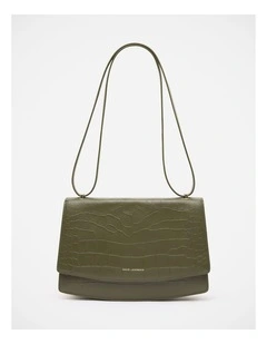 Hadley Textured Leather Bag in Olive