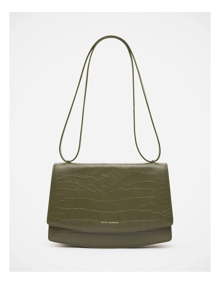 Hadley Textured Leather Bag in Olive image 1