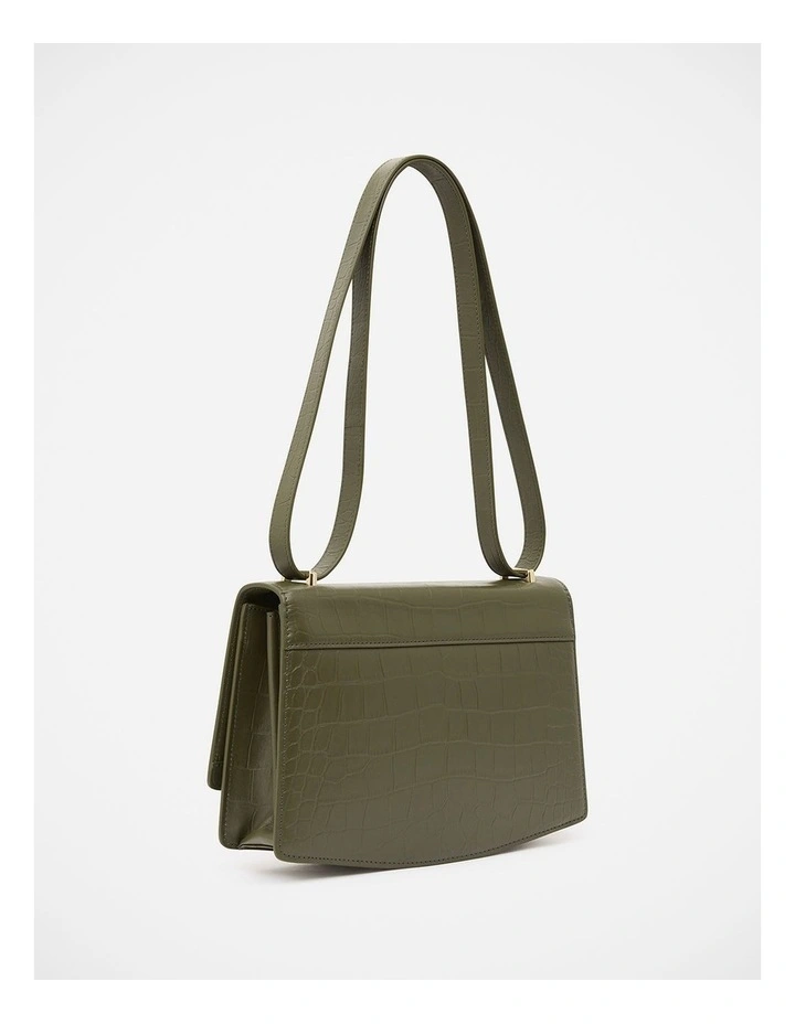 Hadley Textured Leather Bag in Olive image 4