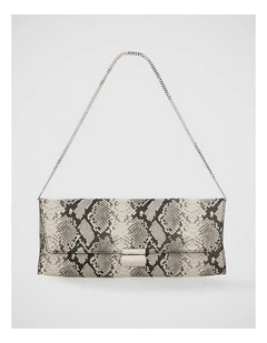 Clovelly Leather Shoulder Bag in Snake