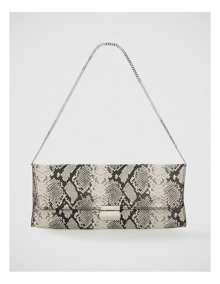 Clovelly Leather Shoulder Bag in Snake image 1