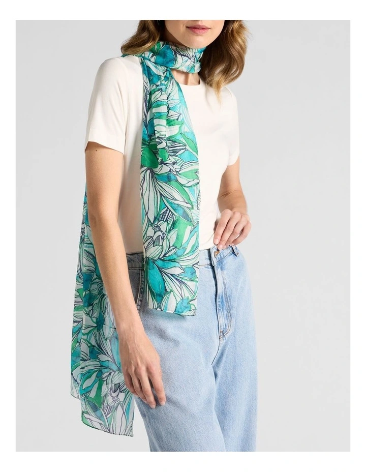 Mirabeau Silk Scarf in Multi image 3