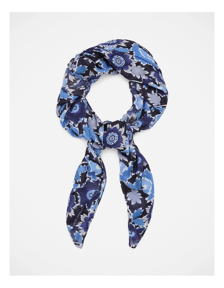 Annabelle Modal Scarf in Navy Multi image 2