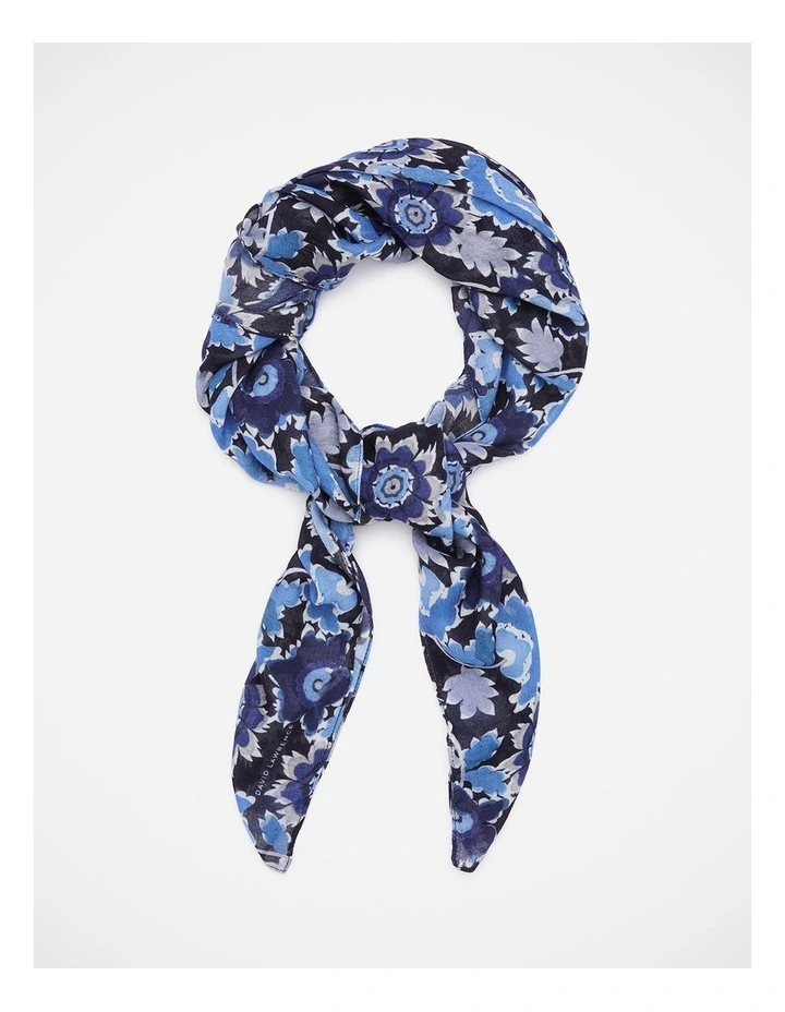Annabelle Modal Scarf in Navy Multi image 2