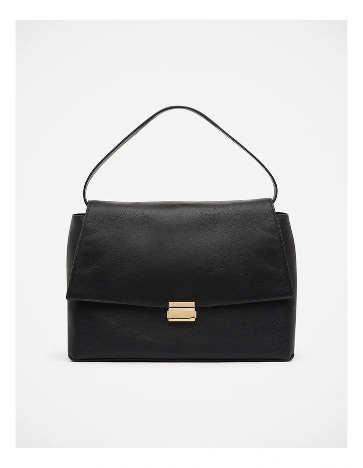 Mandy Leather Bag in Black image 1