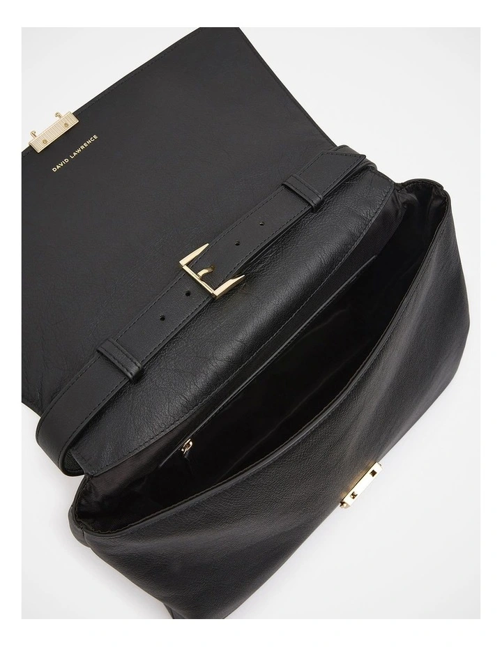Mandy Leather Bag in Black image 4
