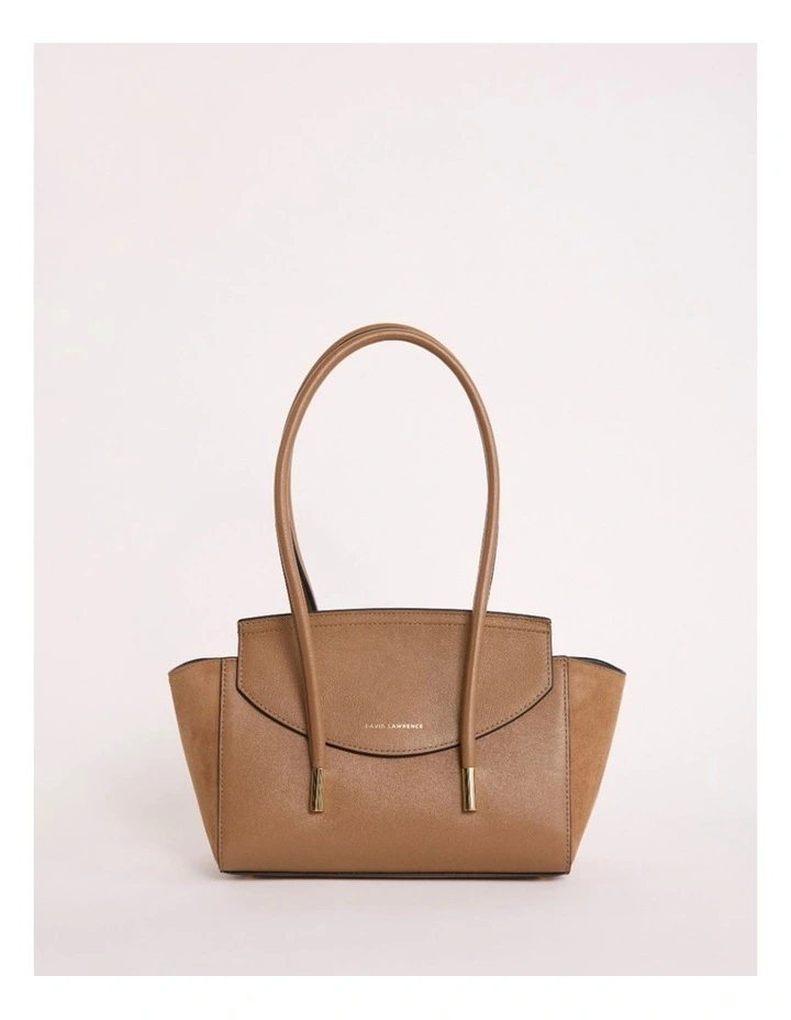 Velda Suede Shoulder Bag in Caramel image 1