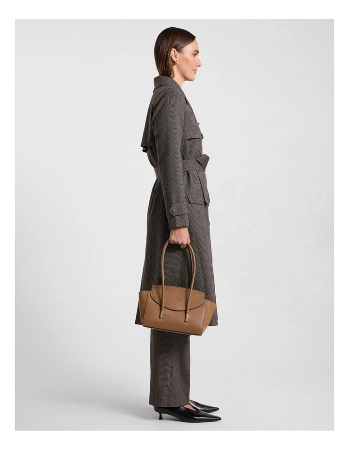 Velda Suede Shoulder Bag in Caramel image 4