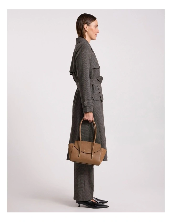 Velda Suede Shoulder Bag in Caramel image 5