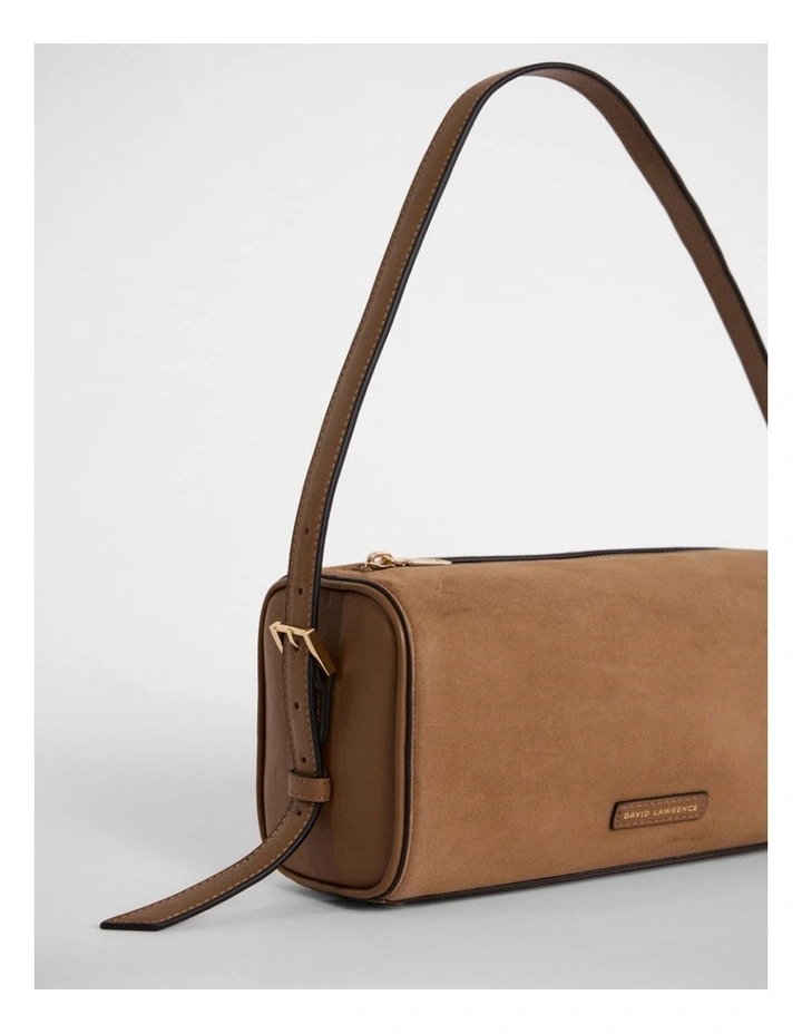 Harriet Suede Leather Bag in Caramel image 3