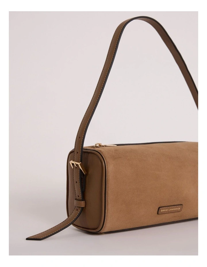 Harriet Suede Leather Bag in Caramel image 3