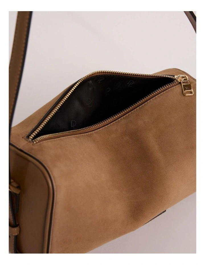 Harriet Suede Leather Bag in Caramel image 4
