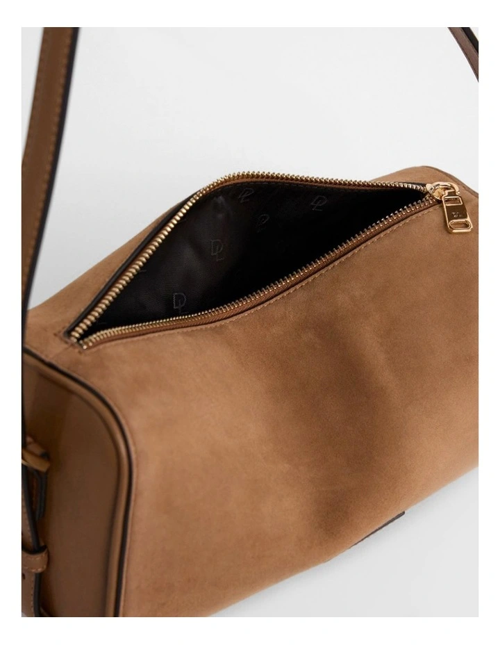 Harriet Suede Leather Bag in Caramel image 5