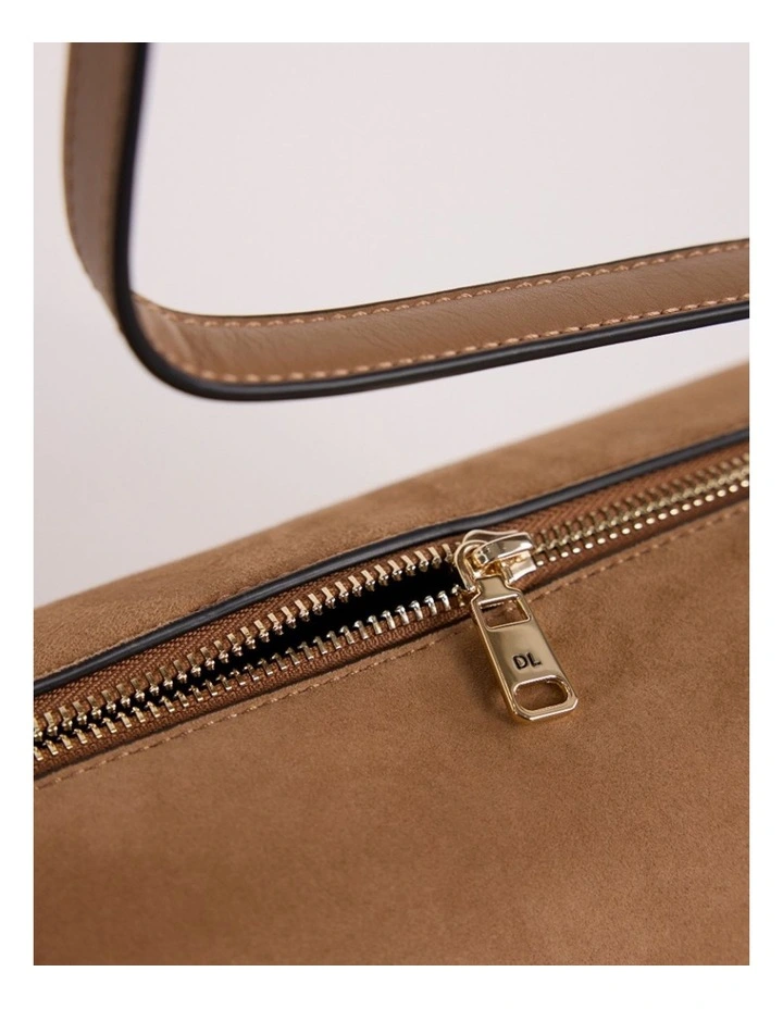 Harriet Suede Leather Bag in Caramel image 5