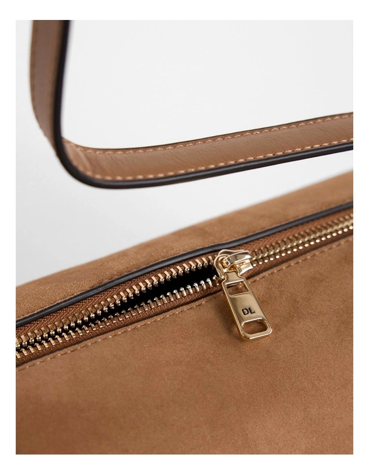 Harriet Suede Leather Bag in Caramel image 6
