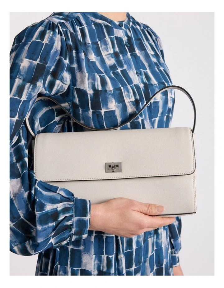 Concetta Leather Shoulder Bag Stone in Stone image 2