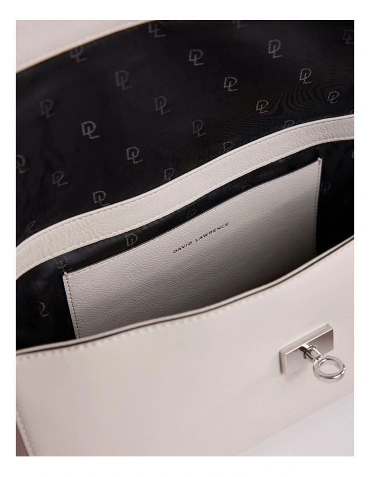 Concetta Leather Shoulder Bag Stone in Stone image 4