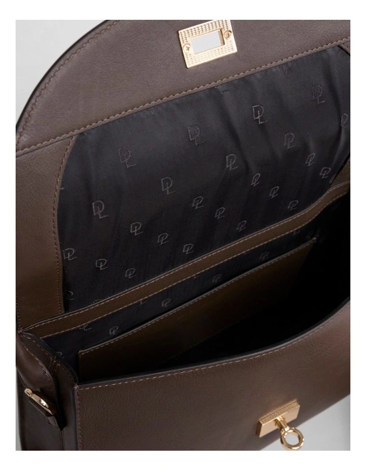 Alan Leather Bag Chocolate in Chocolate image 5