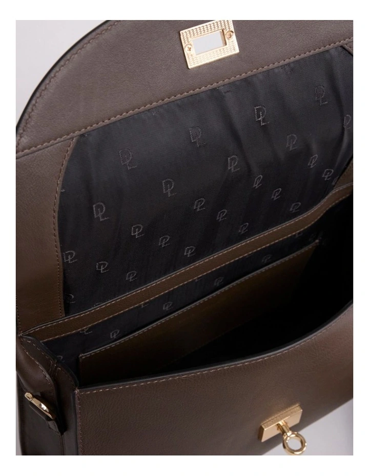 Alan Leather Bag Chocolate in Chocolate image 5